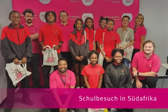 Schulklasse zu Besuch in Südafrika