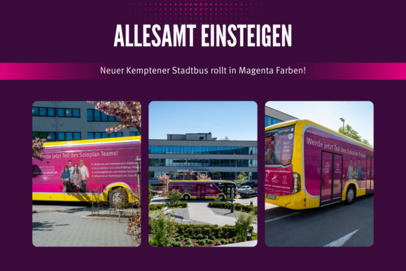 Soloplan-Bus fährt durch Kempten